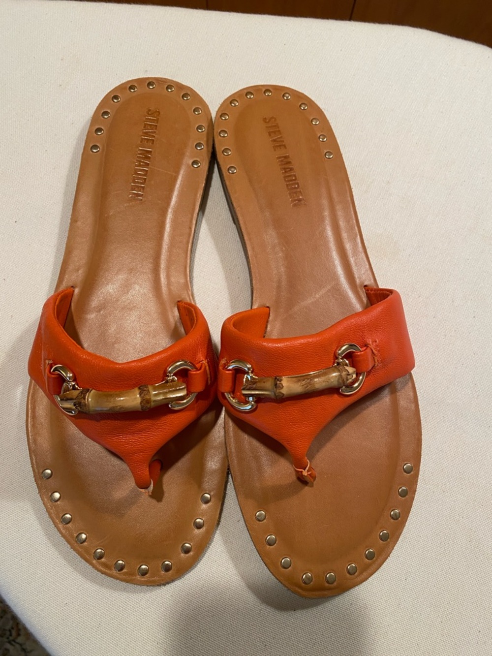Studded thong  sandals